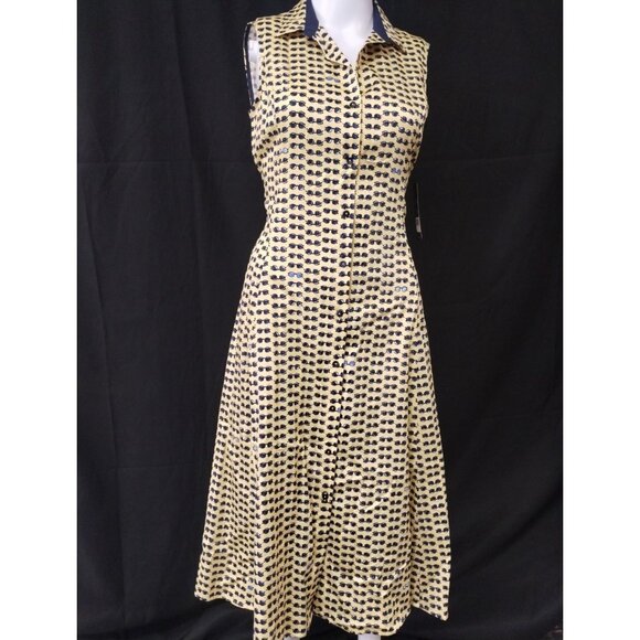 NIC+ZOE Dresses & Skirts - Nic+Zoe Women's Yellow/Black Dress/Midi Sz XS SKU 3932